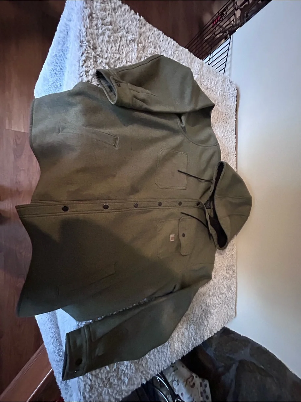 Carhartt Olive Hooded Field Jacket